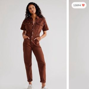 Free People Marci Coverall Pinecone